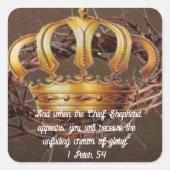 1 Petrus 5:4 Sticker (Voorkant)