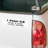 1 Petrus 5:6 Wees nederig het zal gebeuren Bumpersticker (Op Truck)
