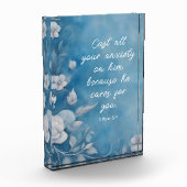 1 Petrus 5:7 Bijbelvers Afbeelding Fotoblokken (Links)