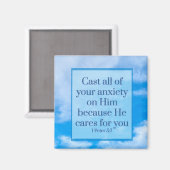 1 Petrus 5:7 Magneet (Voorkant / Achterkant)