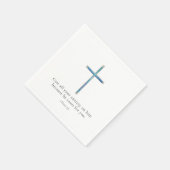 1 Petrus 5:7 Minimalistisch kruis Servet (Hoek)