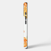 1 Petrus 5:7 Oranje Bloemgeschriften Case-Mate iPhone Case (Achterkant / Links)
