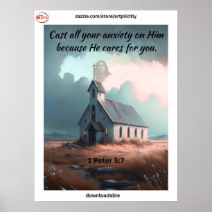 1 Petrus 5:7 Poster