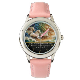 1 Petrus 5:7 watervallen in vallei  Horloge