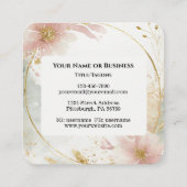 1 Petrus 5:7 Werp al uw zorgen op Hem, Bijbelvers Vierkante Visitekaartje (Achterkant)