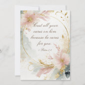 1 Petrus 5:7 Werp al uw zorgen op Hem, Kaart (Voorkant)