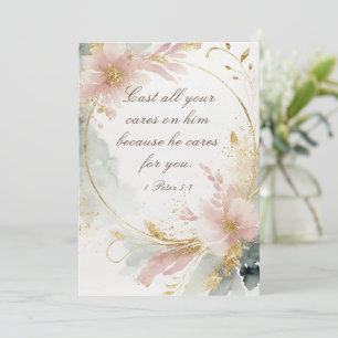 1 Petrus 5:7 Werp al uw zorgen op Hem, Kaart