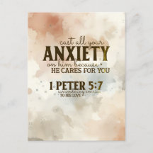 1 Petrus 5:7 Werp uw bezorgdheid op Hem, Bijbelver