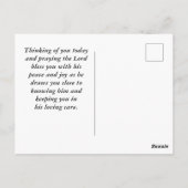 1 Petrus 5:7 Werp uw bezorgdheid op Hem, Bijbelver Briefkaart (Achterkant)