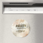 1 Petrus 5:7 Werp uw bezorgdheid op Hem, Bijbelver Magneet (Insitu (Vaatwasser))