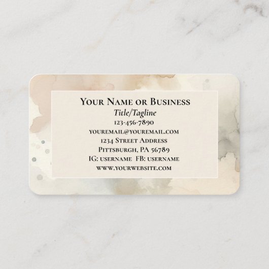 1 Petrus 5:7 Werp uw bezorgdheid op Hem, Bijbelver Visitekaartje (Achterkant)