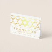 1 Photo Bar Mitzvah Dank je Star of David Gold Folie Kaarten (Voorkant)