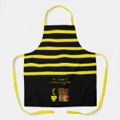 1 photo dog coffee lover stripes black yellow schort (Voorkant)