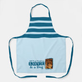 1 photo dog or cat love blue schort (Voorkant)