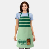 1 photo dog or cat love green schort (Gedragen)