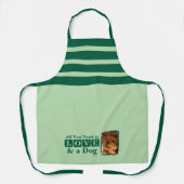 1 photo dog or cat love green schort (Voorkant)