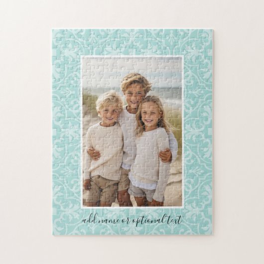 1 Photo with Farmhouse Tile Pattern and Text Legpuzzel (Verticaal)