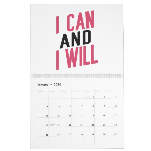 1 Powerful Woman in The Making Motivation Goals Kalender (Jan 2026)