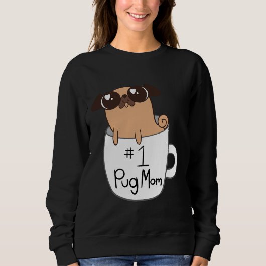 1 Pug Mom Classic T-Shirt 692 (Voorkant)