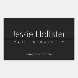 1 RECHTHOEKIGE STICKER