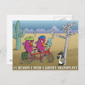 # 1 reden I behoefte een niertransplantatie Briefkaart (Voorkant / Achterkant)