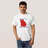 #1 Rednek City in Georgia. Ellijay. T-shirt (Voorkant volledig)