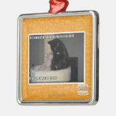 1 regel als je een bed wilt delen metalen ornament (Links)