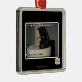 1 regel als je een bed wilt delen metalen ornament (Rechts)