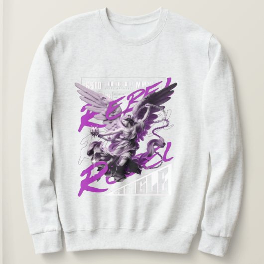 1. " retro stijl grafisch T-shirt" Trui (Design voorkant)