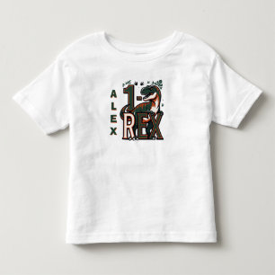 1 Rex Dinosaur Verjaardag T-Shirt