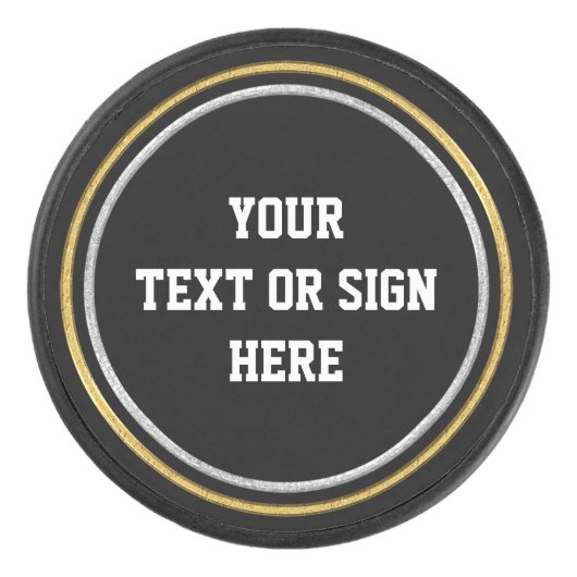 1 ringgoud & 1 ringzilver + JONGEREN Hockey Puck (Voorkant)