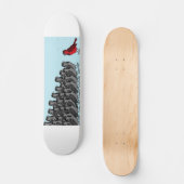 1 rode vogel skateboard (Voorkant)