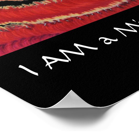 1-Root Chakra #1 - Ik ben een wondermiddel Magnet Poster (Hoek)