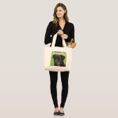 #1 Rottweiler Fan Jumbo Canvas tas (Voorkant (model))