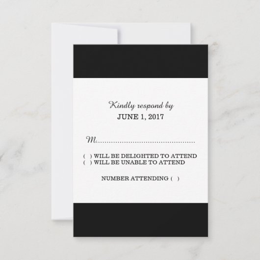 1 RSVP-kaartSjabloon RSVP Kaartje (Voorkant)