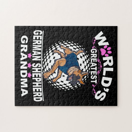 1 's Werelds grootste Duitse herder oma Legpuzzel (Horizontaal)