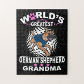 1 's Werelds grootste Duitse herder oma Legpuzzel (Verticaal)