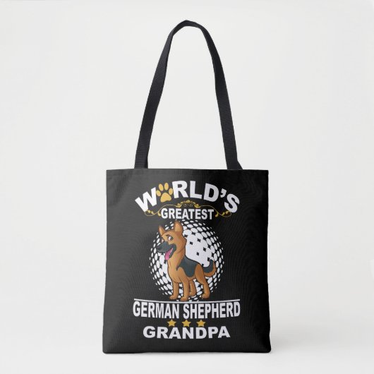 1 's Werelds grootste Duitse herder opa Tote Bag (Voorkant)