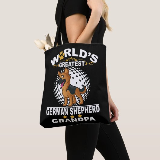 1 's Werelds grootste Duitse herder opa Tote Bag (Dichtbij)