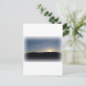 1 Samuël 15:22 Witte grens bij zonsondergang Briefkaart (Staand voorkant)