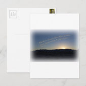 1 Samuël 15:22 Witte grens bij zonsondergang Briefkaart (Voorkant / Achterkant)