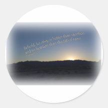 1 Samuël 15:22 Witte grens bij zonsondergang
