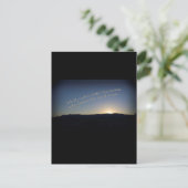1 Samuel 15:22 Zonsondergang Zwarte Grens Briefkaart (Staand voorkant)
