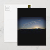 1 Samuel 15:22 Zonsondergang Zwarte Grens Briefkaart (Voorkant / Achterkant)