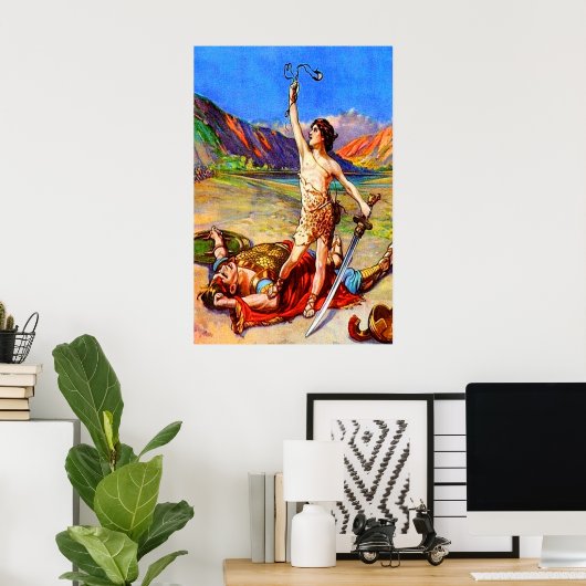 1 Samuel 17 David Defeats a Giant poster (Thuiskantoor)