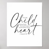 1 Samuel 1:27 Dual Fonts Poster (Voorkant)