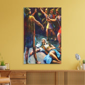 1 Samuel 24 David Spares Saul's Life Canvas (Insitu (Woonkamer))