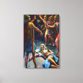 1 Samuel 24 David Spares Saul's Life Canvas Afdruk (Voorkant)