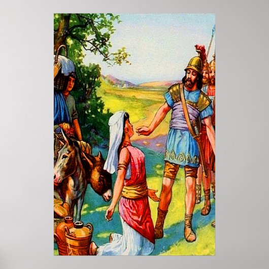 1 Samuel 25 Abigail vraagt om poster voor vergiffe (Voorkant)