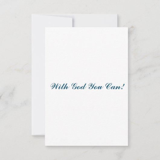 1 Samuel 2:2 KJV Bijbel Verse Pic Flat Greep Kaart (Achterkant)